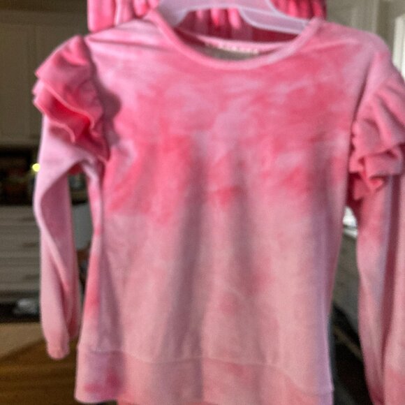 btween Girls Velor Track Suit Size 8 Pink EUC - Picture 2 of 11